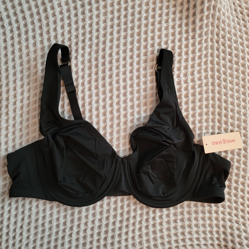ThirdLove 24/7 Classic Unlined Bra, 40B, black